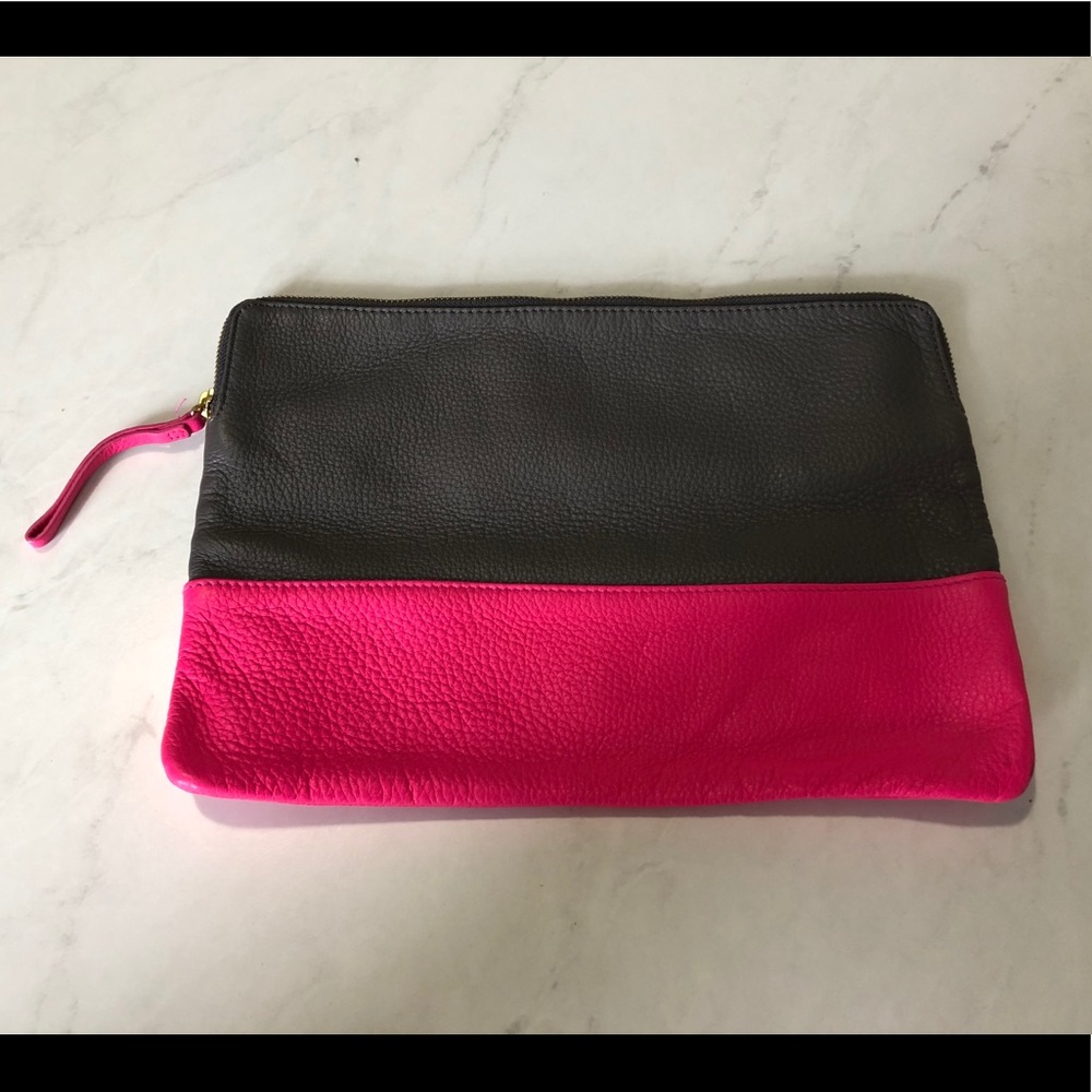 Gap Pink Grey Pouch